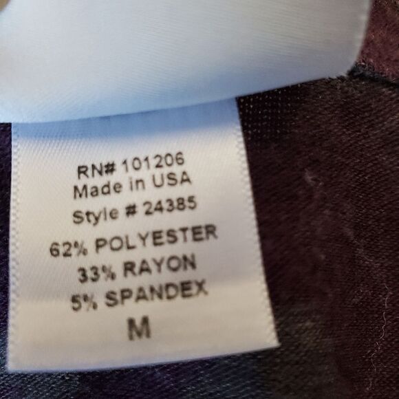 SOFT SURROUNDINGS Size M Blue Gray Thin Knit Asymmetrical Pullover Tunic Top - Picture 4 of 6